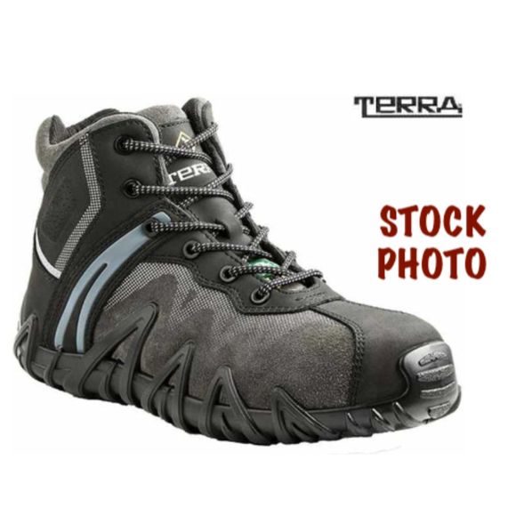 Terra work boots 8 mens water oil resistant odor control safety shoes Venom Mid main image 4